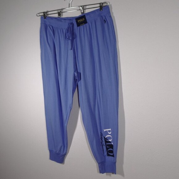 Polo Ralph Lauren Pajama Pants Men's 4X Blue Sleep Jogger Pockets Lounge Wear - Picture 4 of 11